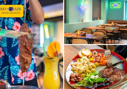All-You-Can-Eat diner + nagerecht (2 uur) bij Rio De Brazil