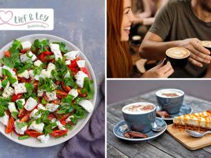 2-gangen keuzelunch + warme drank bij Lief & Ley