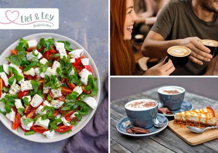 2-gangen keuzelunch + warme drank bij Lief & Ley