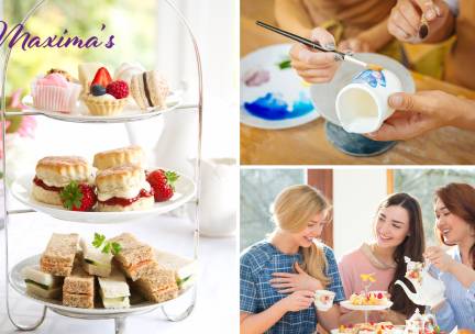 High tea + servies schilderen (2 uur)