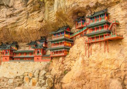 Hangend Klooster en Boeddha Grotten van Datong