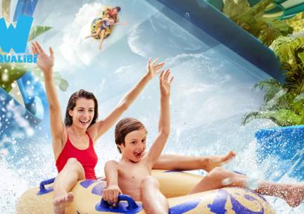 Entree voor overdekt zwemparadijs Aqualibi