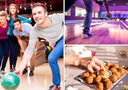 Bowlen (1 of 2 uur) + bittergarnituur of familie-pinsa