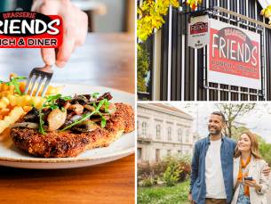 Wandelarrangement incl. koffie/thee + lekkernij + hoofdgerecht bij Brasserie Friends