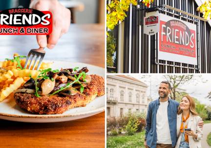 Wandelarrangement incl. koffie/thee + lekkernij + hoofdgerecht bij Brasserie Friends