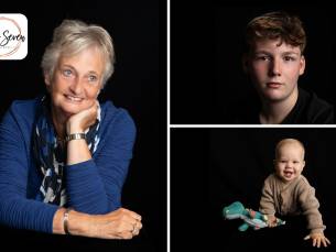 Mini-fotoshoot in headshot-stijl + 5 bewerkte foto's (20 min)