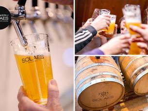 Rondleiding en bierproeverij (3 biertjes) bij Brewpub Solaes