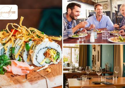 3-gangen tafeldiner met onbeperkt streetfood (2,5 uur) bij The Good Food