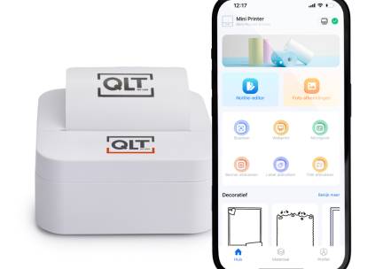 Mini Bluetooth Printer Incl. 3 Printerrollen - Werkt Zonder Inkt! ...