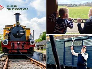 Entree voor museum + treinrit bij Museum Buurtspoorweg