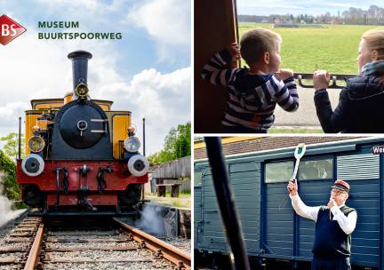 Entree voor museum + treinrit bij Museum Buurtspoorweg