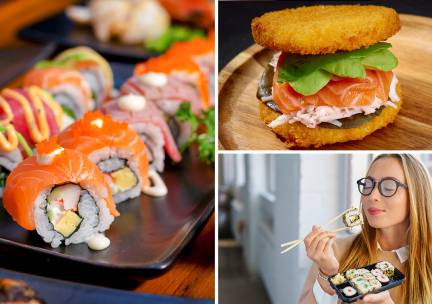 Sushibox (24 of 40 stuks) of poké bowl bij Xin&Hao