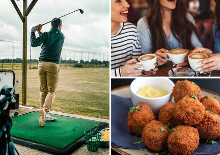 Dagpas golfen + drankje en bitterballen