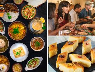 Syrische maaltijd naar keuze + dessert voor bezorging