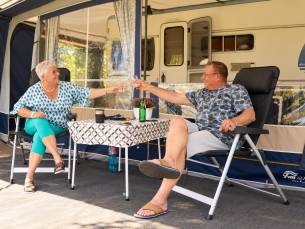 Comfort plus kampeerplaats hondenvrij