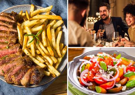 3-gangen keuzediner + brood met kruidenboter in hartje Amsterdam