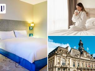 Overnachting voor 2 + ontbijt + late check-out in Tours, Frankrijk