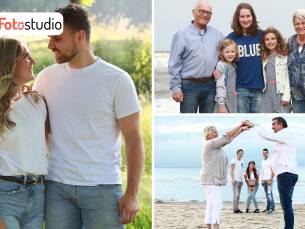 Fotoshoot in de studio of op locatie + 2 foto's