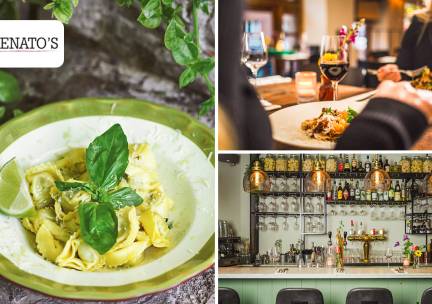 Italiaans 3-gangen keuzediner of pinsa + drankje bij Renato's Osteria