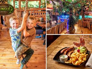 3-gangen kindermenu + drankje + speurtocht + liaantjetrekken voor een cadeautje