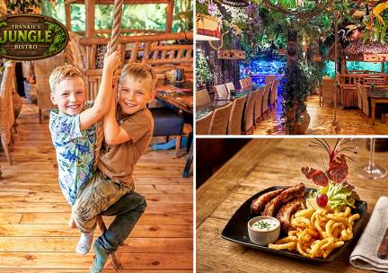 3-gangen kindermenu + drankje + speurtocht + liaantjetrekken voor een cadeautje