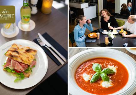 2- of 3-gangen keuzelunch bij Absoluut Bistro & Bar