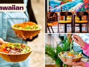 2 medium pokÃ©bowls naar keuze bij Hawaiian PokÃ© Bowl