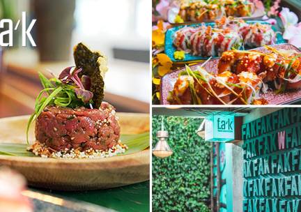3 gerechtjes à la carte + 1 bijgerecht + dessert bij FAK Utrecht