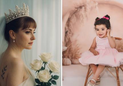 Fotoshoot naar keuze + 6 digitale foto's