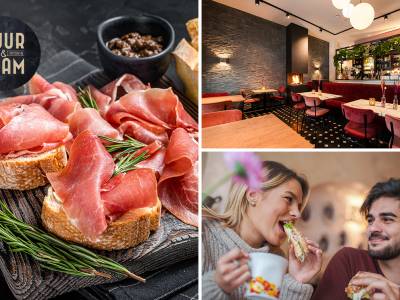 Rijkelijk gevulde lunchplank bij Vuur & Vlam