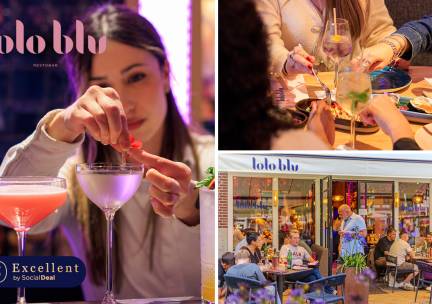 Cocktail naar keuze + bites bij Lolo Blu in hartje Delft