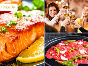 2- of 3-gangenlunch of -diner bij La Plage D'or