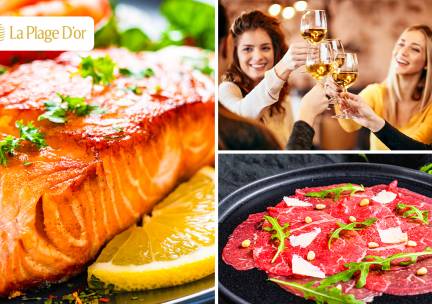 2- of 3-gangenlunch of -diner bij La Plage D'or