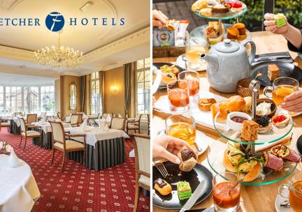 High Tea, High Wine, High Beer of High Bubbles voor 2 bij Fletcher Hotels