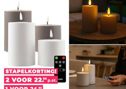 2-PACK Oplaadbare LED Kaarsen - Waterdicht Dus Geschikt Voor Buiten En Binn ...