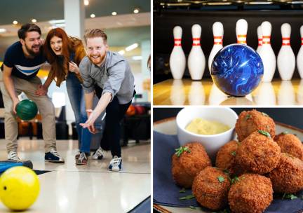 Bowlen (1 of 1,5 uur) + saté, burger, schnitzel of bittergarnituur bij Partycentrum ST. FRANS