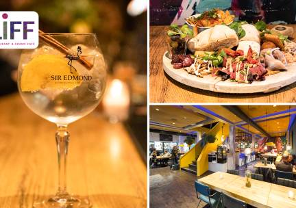 High cocktail + borrelplank bij Liff