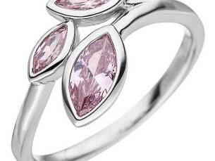 Silber Ring mit Rosa Zirkonia