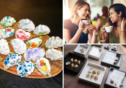 Workshop luxe oesterkunst (2 uur) + onbeperkt koffie/thee + iets lekkers
