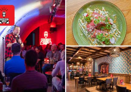 Stand-upcomedy + evt. 2-gangendiner bij Knock Out Comedy Club in hartje Utrecht