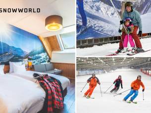 Overnachting voor 2 + ontbijt + 2-uur skipas in Zuid-Limburg + evt. fondue-diner of tafelbarbecue