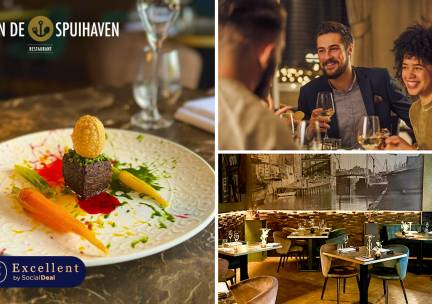 3-gangenlunch van de chef + amuse en brood bij Restaurant Aan de Spuihaven