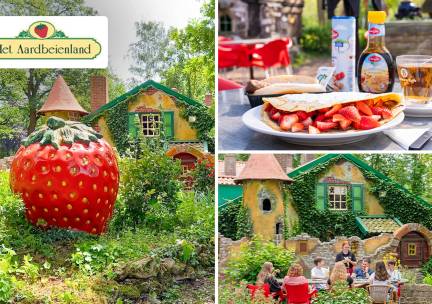 Entree voor Het Aardbeienland + drankje, snack of pannenkoek