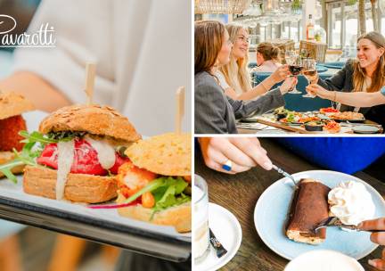 Late Italiaans 12-uurtje of late 2-gangenlunch bij Pavarotti