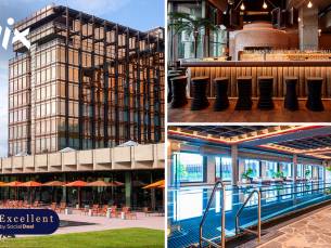 Overnachting voor 2 + ontbijt + late check-out + wellness in Brussel