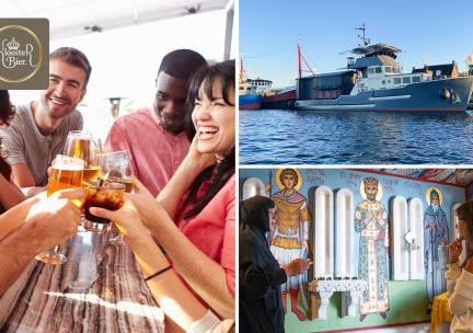 Bierproeverij + rondleiding + rondvaart (90 min)