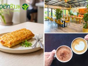 Warme drank + kaas- of sauzijcenbroodje bij GroenRijk Rijswijk