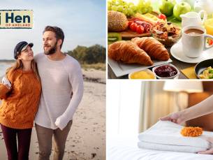 Overnachting(en) voor 2 + ontbijt + late check-out op Ameland