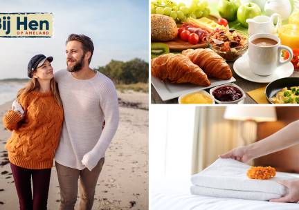 Overnachting(en) voor 2 + ontbijt + late check-out op Ameland