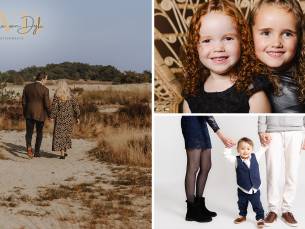 Professionele fotoshoot (1 - 5 personen) + 3 bewerkte foto's